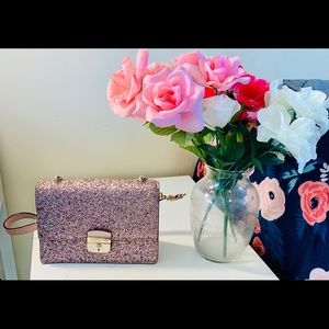 Authentic Rose Gold Glitter Kate Spade Bag